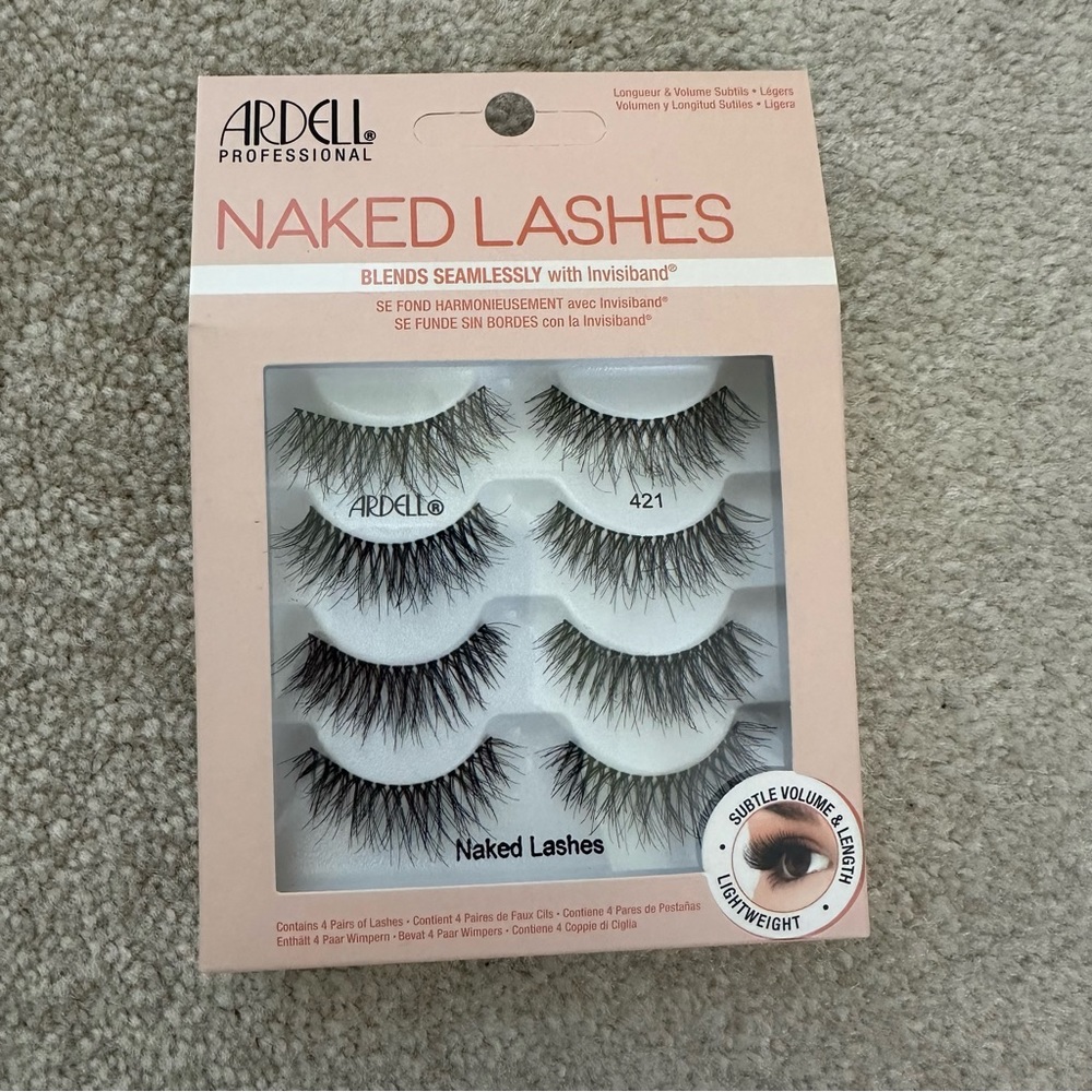 Ardell Strip Lashes Naked Lashes #421, 4 Pairs x 1-Pack